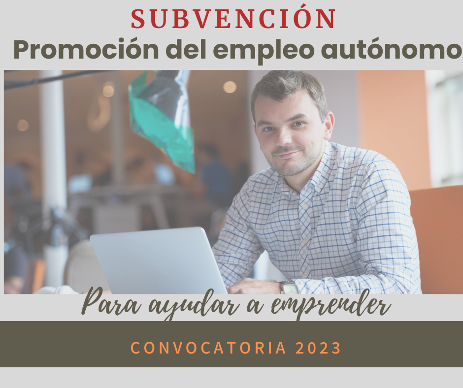 Subvención para promoción del empleo autónomo